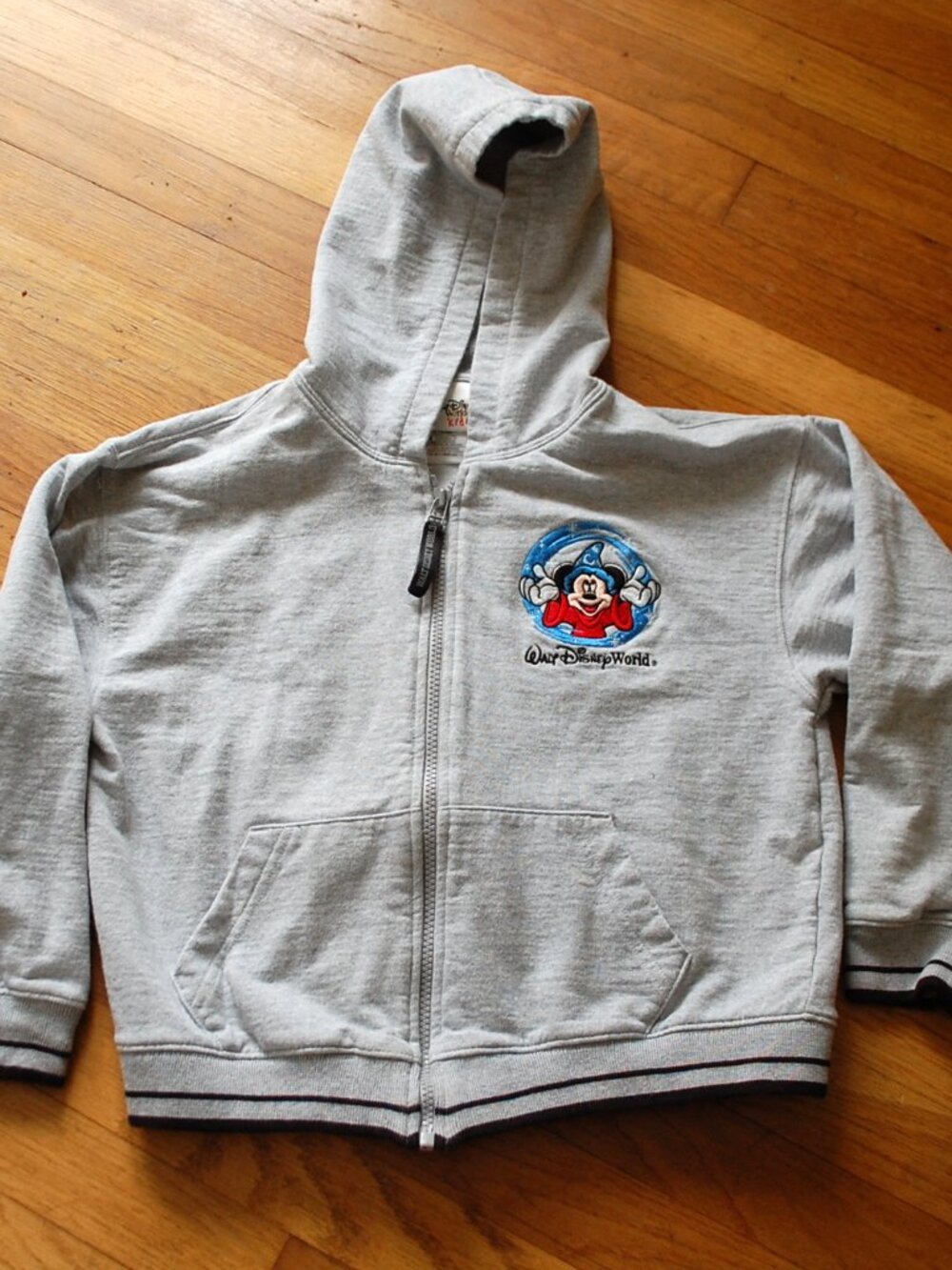 Walt Disney World Kids Where Magic Lives Retro Mickey Full Zip Hoodie